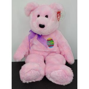 Ty Buddy Eggs 14" Plush Teddy Bear Beanie Buddies Stuffed Animal Beanie Baby
